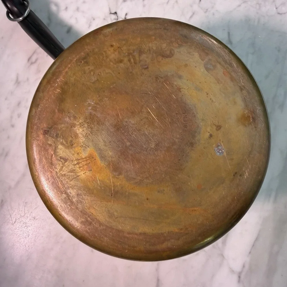 Revere Ware 2 QT Copper Bottom Stainless Steel Sauce Pan Pot NO LID 1801 USA Vtg